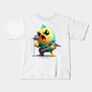 Angry Critters - Parakeet with an Axe Kids T-Shirt